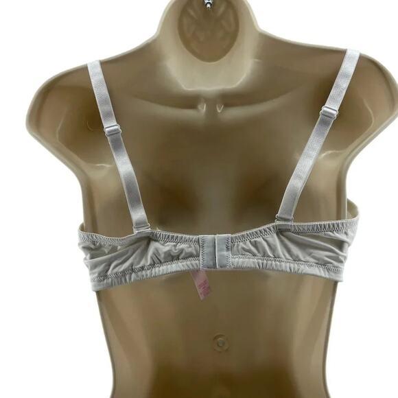 Victoria Secret White Unlined Demi Lace Underwire Bra Size 38D - Picture 7 of 7